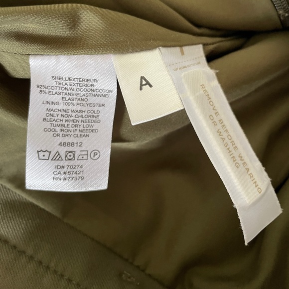 Ann Taylor Mini Belted Military Green Skirt - Picture 5 of 5